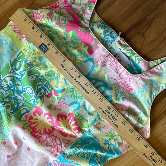 Lilly Pulitzer Krista Y2K Millenium Patchwork Print Sleeveless Dress 10 - Picture 6 of 7